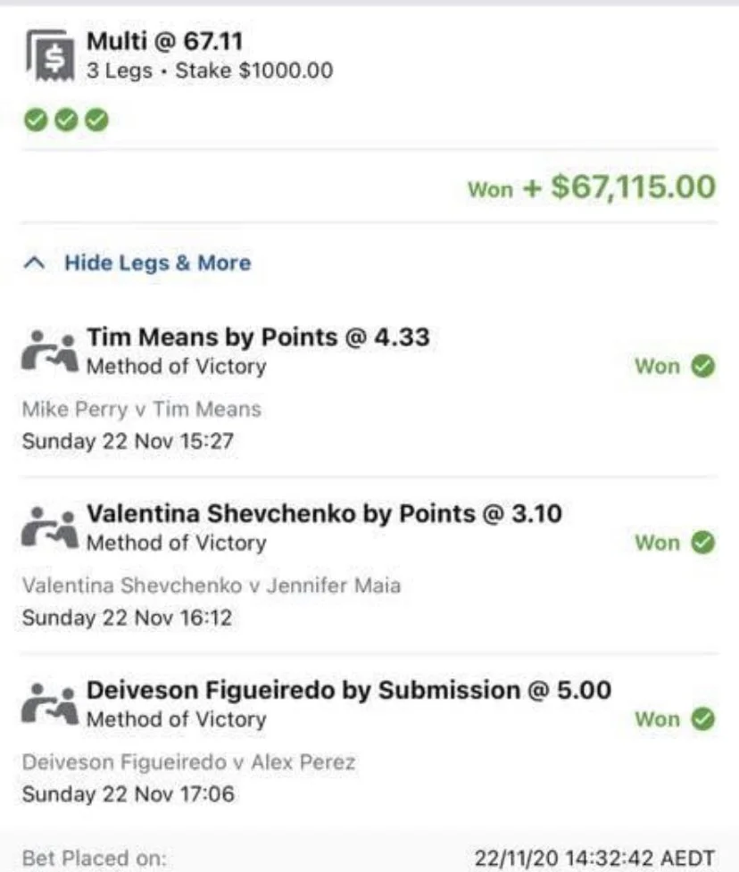 Sportsbet screenshot
